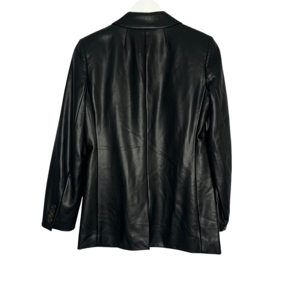 J Crew Willa Faux Leather Blazer Black Size 2 NEW - Picture 6 of 14